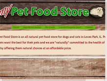 Tablet Screenshot of mypetfoodstore.com